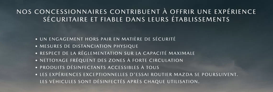 Notre engagement en matière de sécurité…