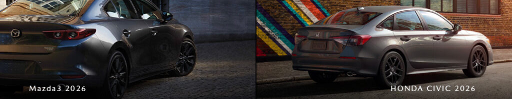 Paquin mazda3 2026 VS Honda Civic 2026 IMAGE3 1024x199
